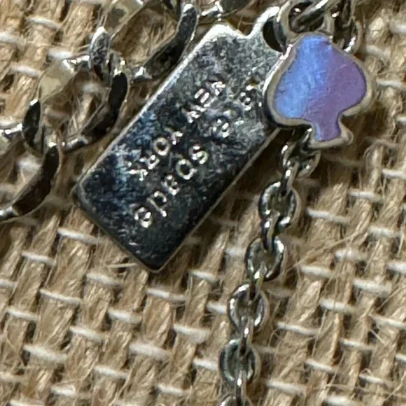 Kate Spade Silver Bow Necklace 18” - Picture 6 of 6